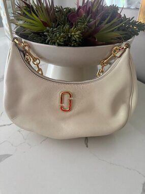 Leather Crescent Hobo Shoulder Bag